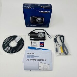 Olympus FE-4020 Digital Camera 14MP 4x Optical Zoom with Box and 8GB SDHC